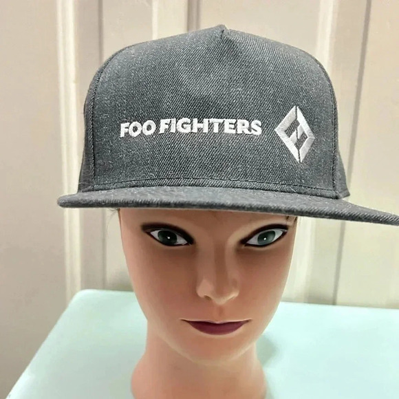 Foo Fighters Concrete and Gold Embroidered Snapback Hat - Picture 2 of 8